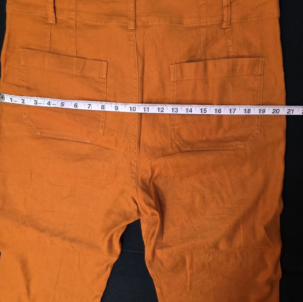 Anthropologie Pants 12 Womens Maeve The Colette Cropped Wide Leg Mid Rise Pants - Picture 5 of 9